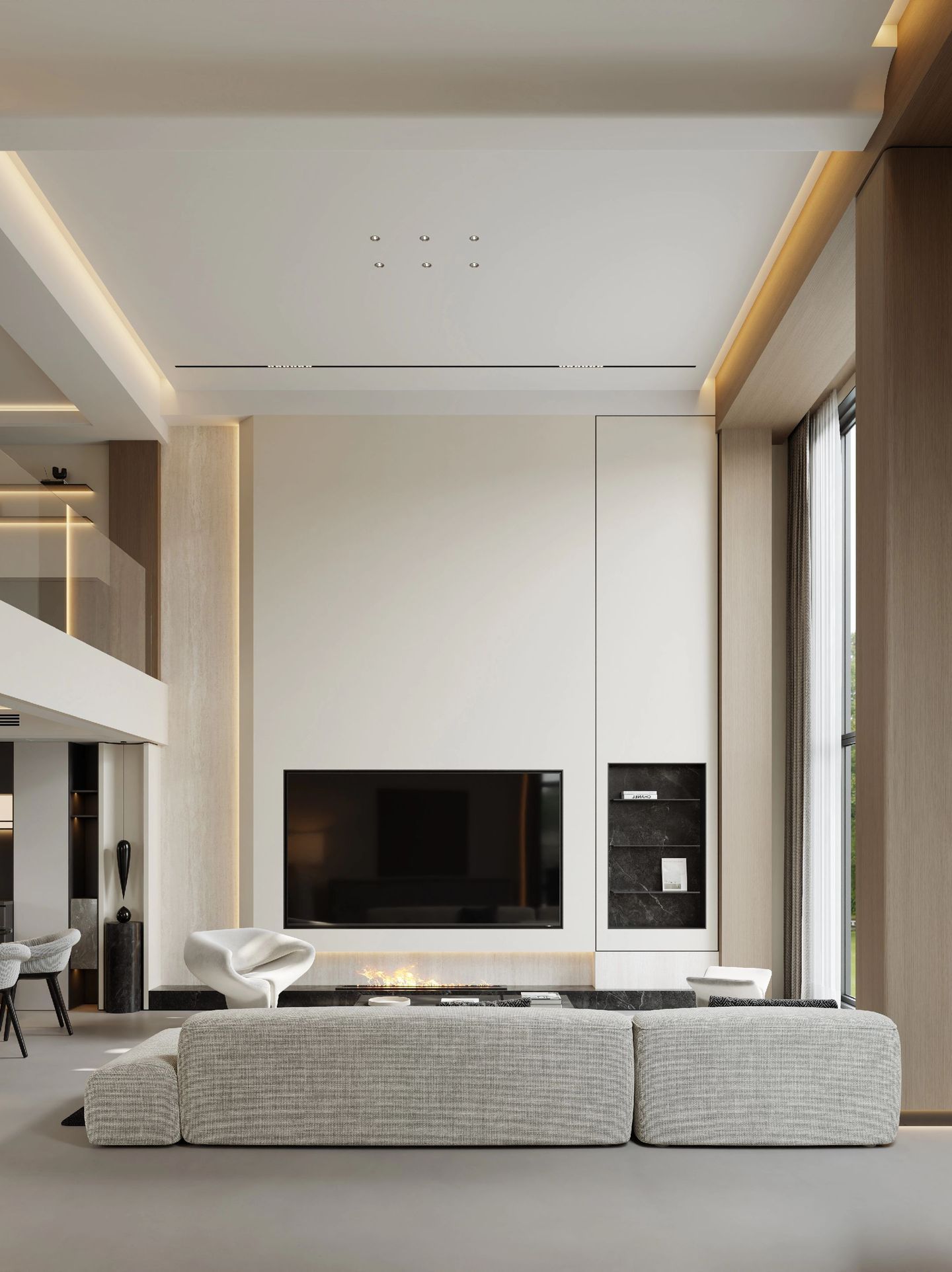 Light Luxury Double-Volume Villa in Johor Bahru | Elegant Bright Interior Design - 19
