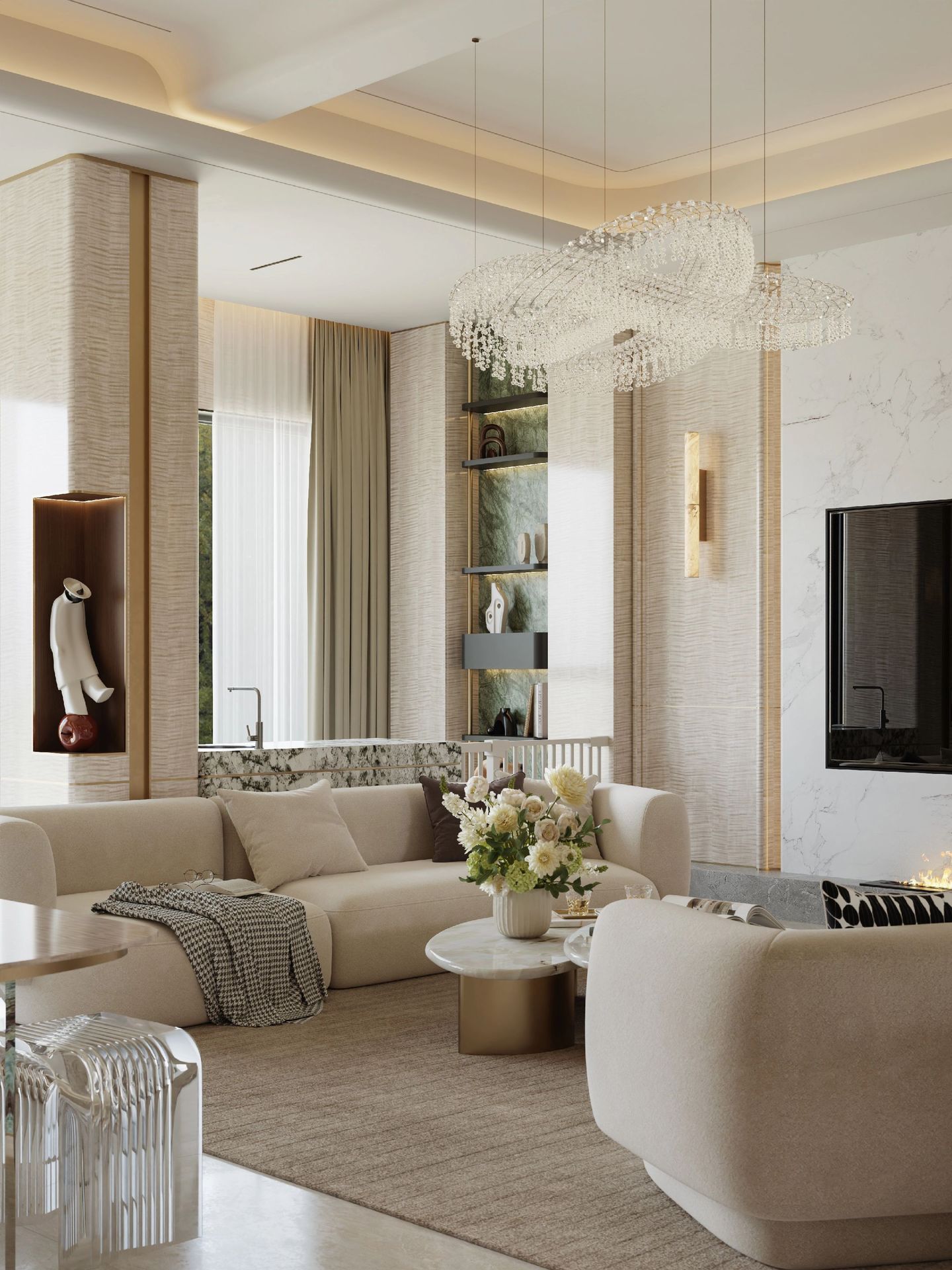 Light Luxury Interior Design in Bangkok | Elegant Modern Living Space - 12
