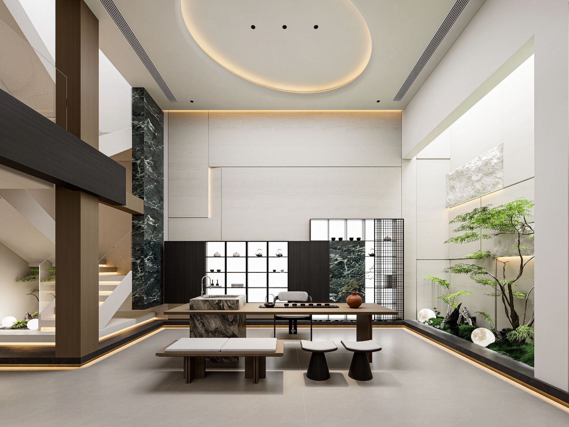 Light Italian Luxury Double-Volume Villa Design | Elegant Modern Residence