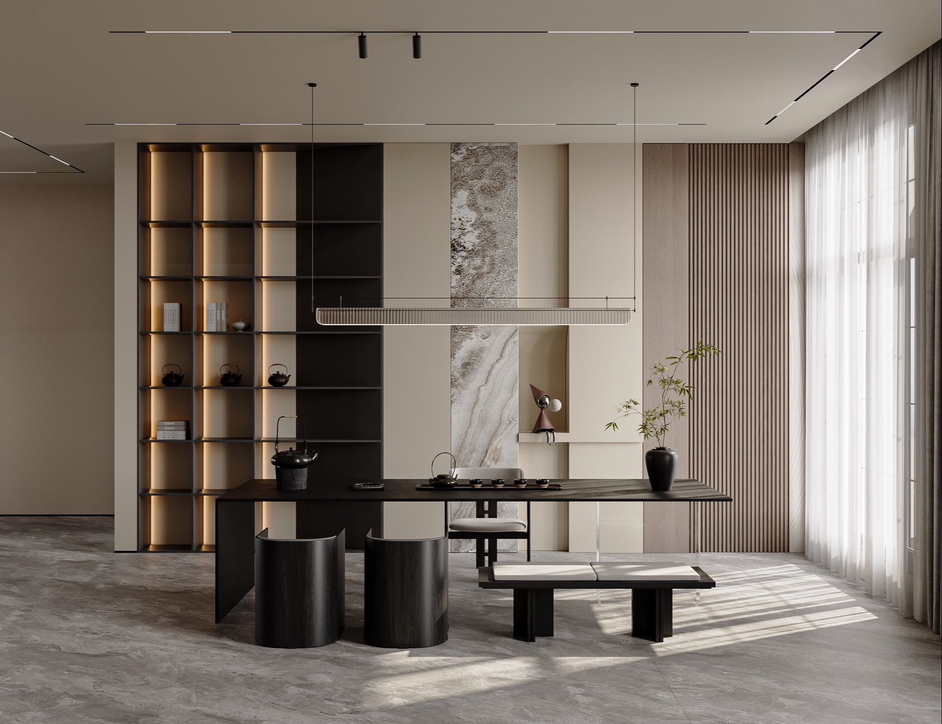 Italian Luxury Double-Volume Villa Design in Guangzhou | 400 sqm Residence - 12