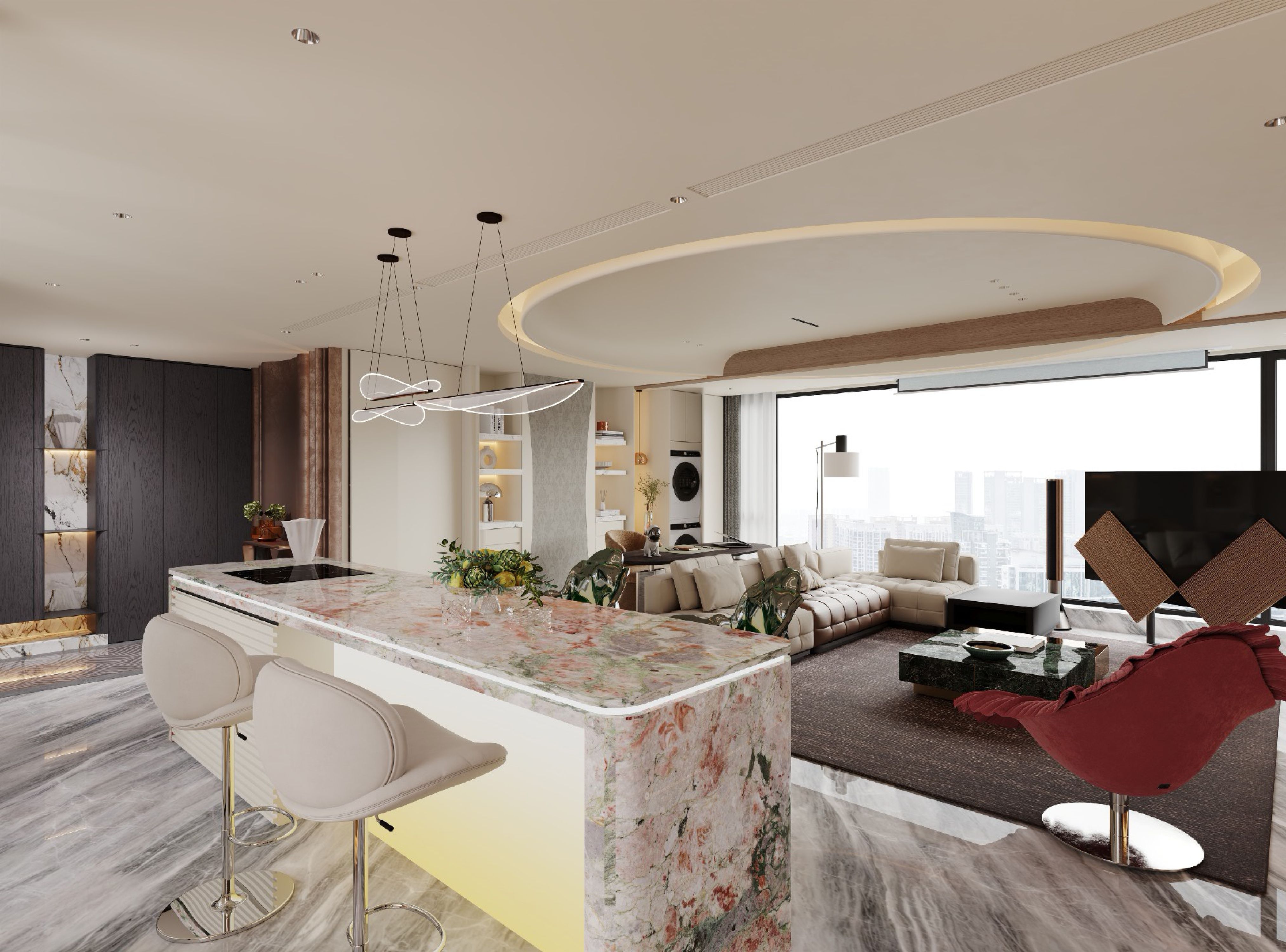 Light Luxury Apartment Design in Malaysia | Spacious Modern Living
