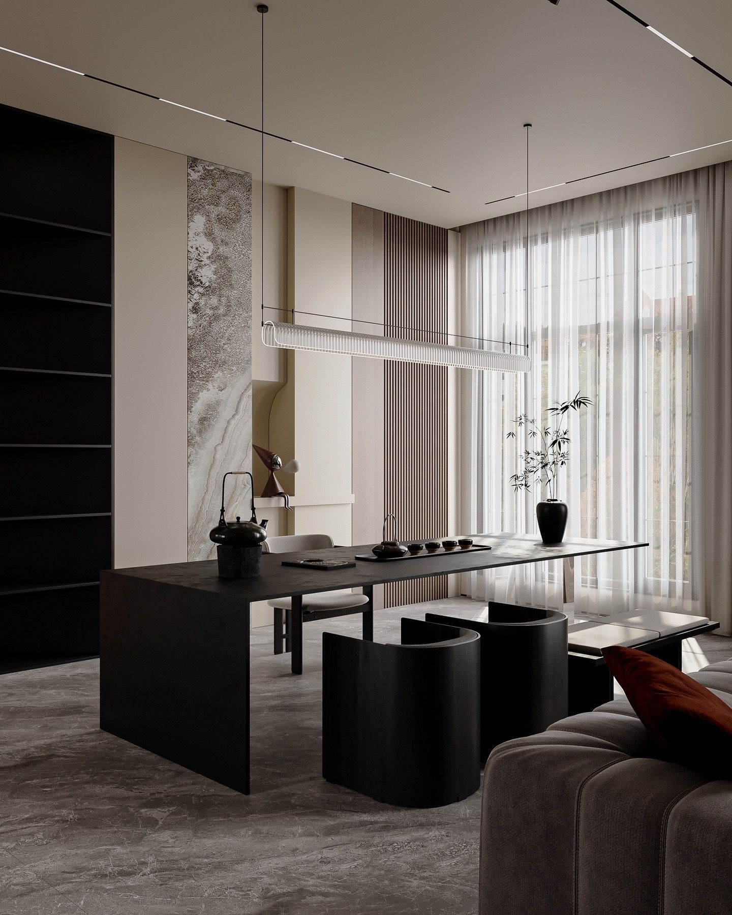 Italian Luxury Double-Volume Villa Design in Guangzhou | 400 sqm Residence - 13