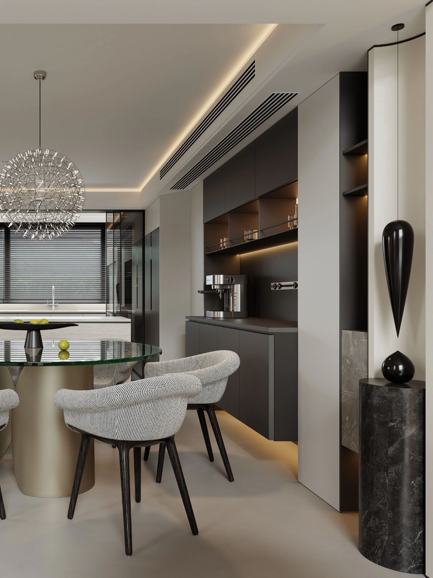 Light Luxury Double-Volume Villa in Johor Bahru | Elegant Bright Interior Design - 11