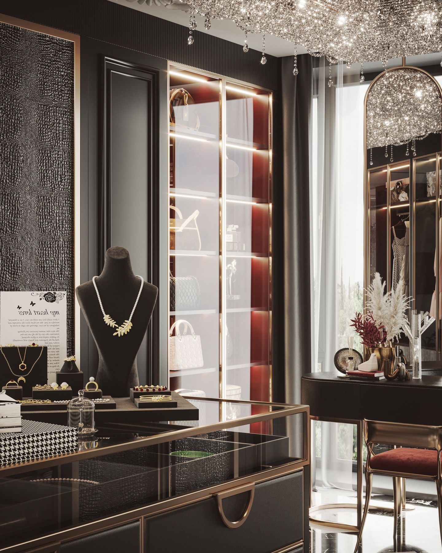 Dark French Luxury Apartment Design in Kuala Lumpur | Elegant High-End Interior - 11