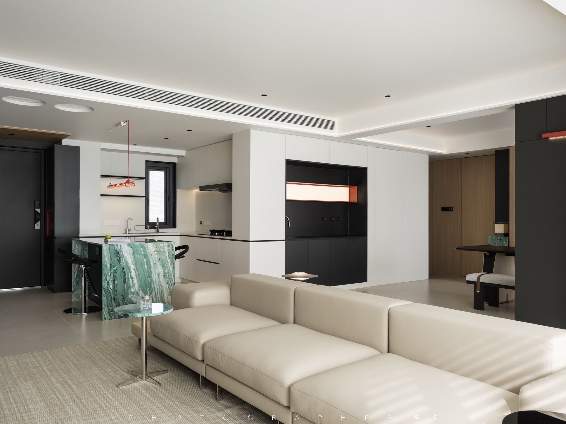 Pure Horizon: 250㎡ Contemporary Minimalist Flat - 6