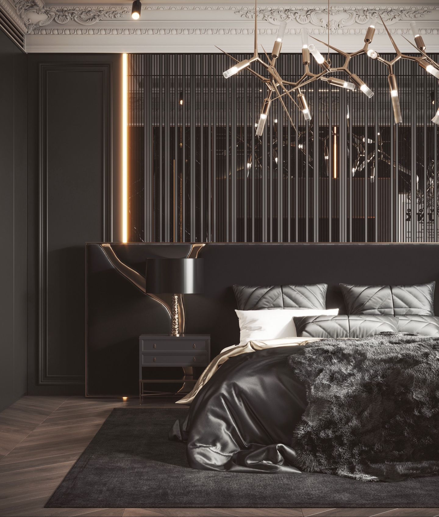 Dark French Luxury Apartment Design in Kuala Lumpur | Elegant High-End Interior - 8