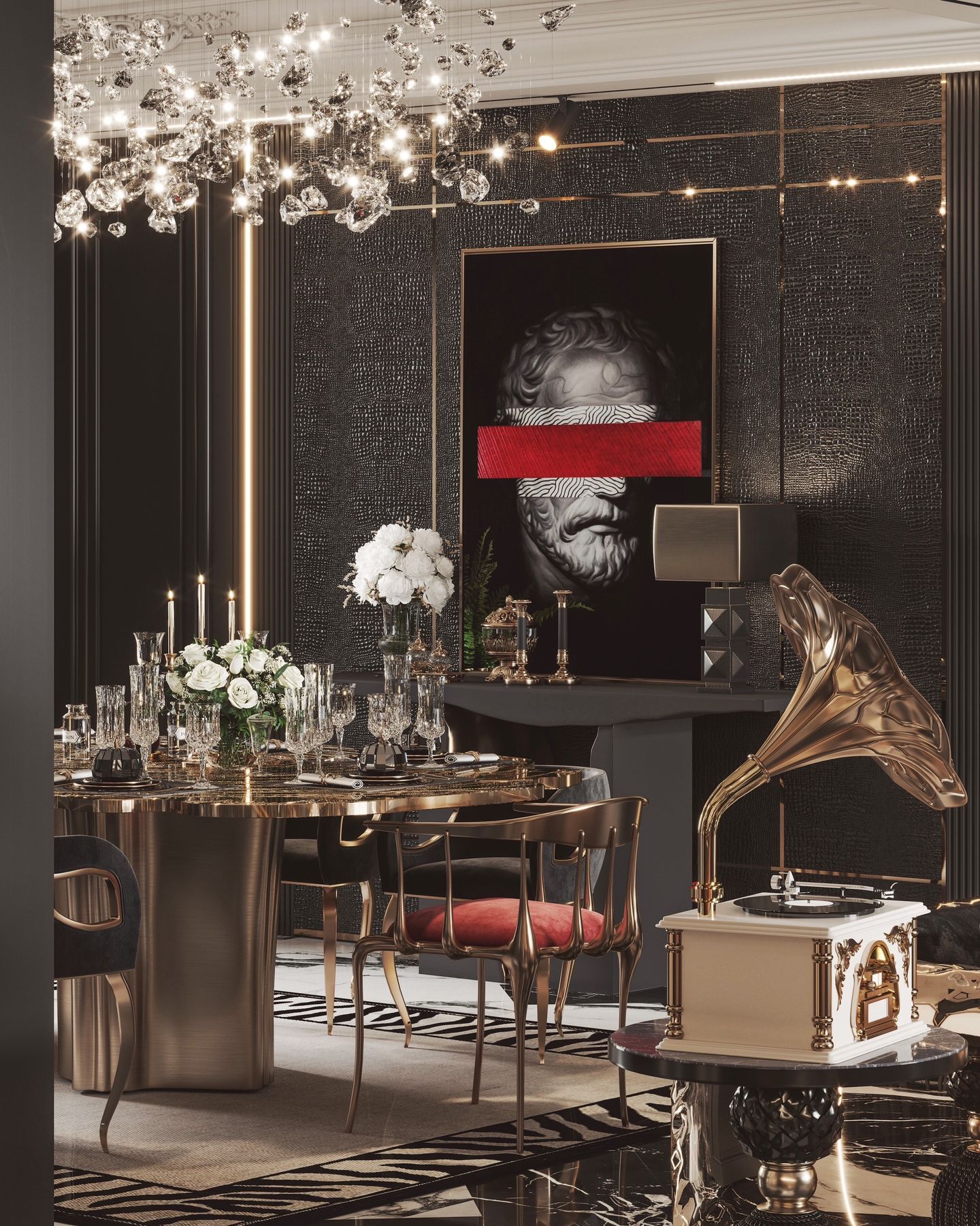 Dark French Luxury Apartment Design in Kuala Lumpur | Elegant High-End Interior - 18