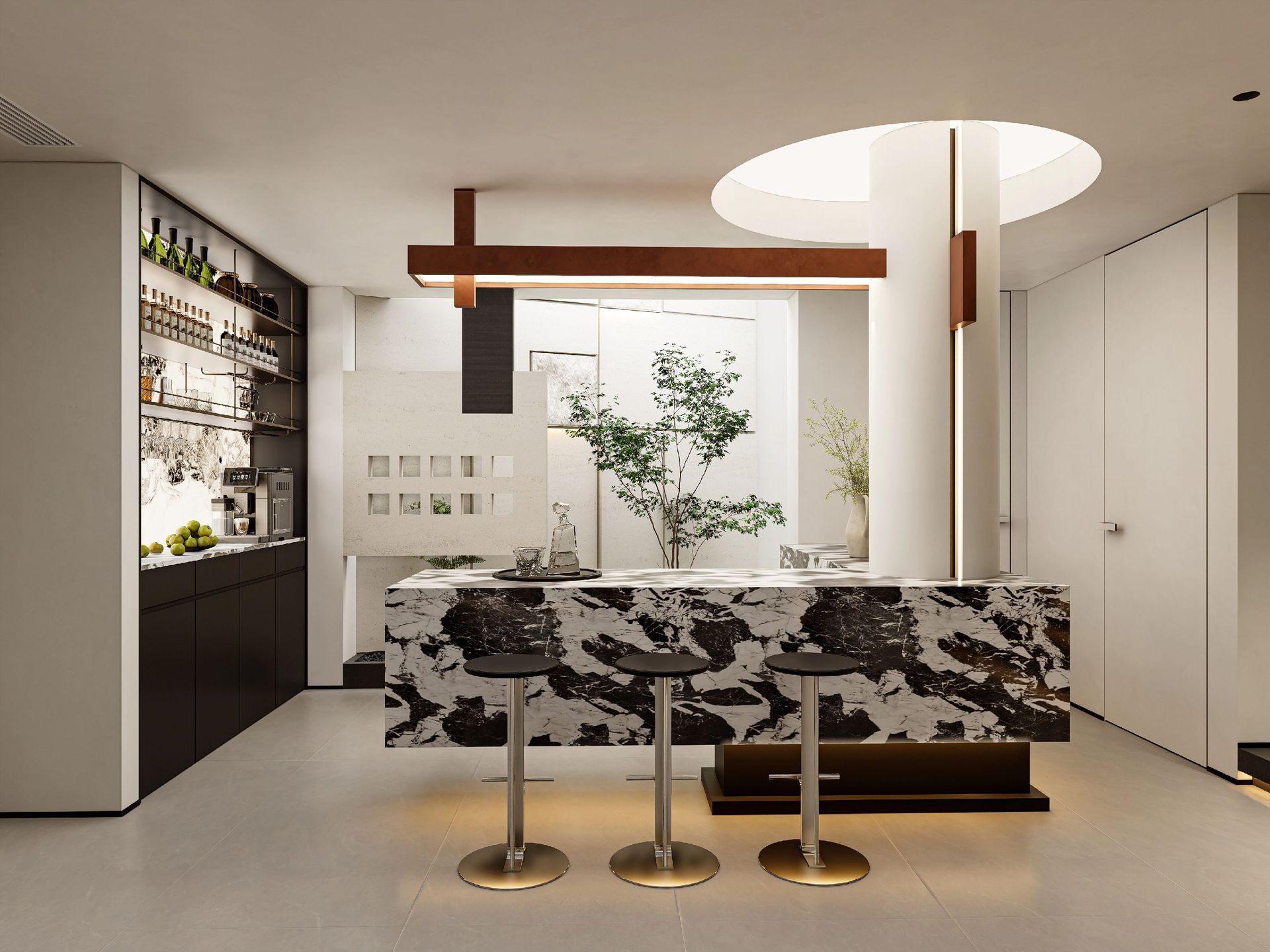 Light Italian Luxury Double-Volume Villa Design | Elegant Modern Residence - 12