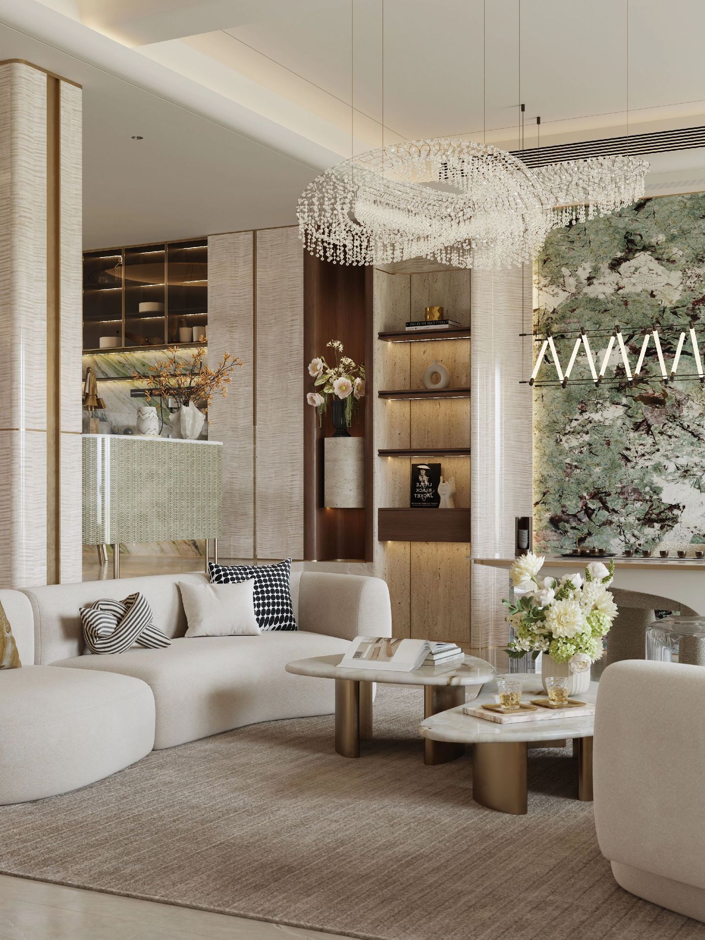 Light Luxury Interior Design in Bangkok | Elegant Modern Living Space