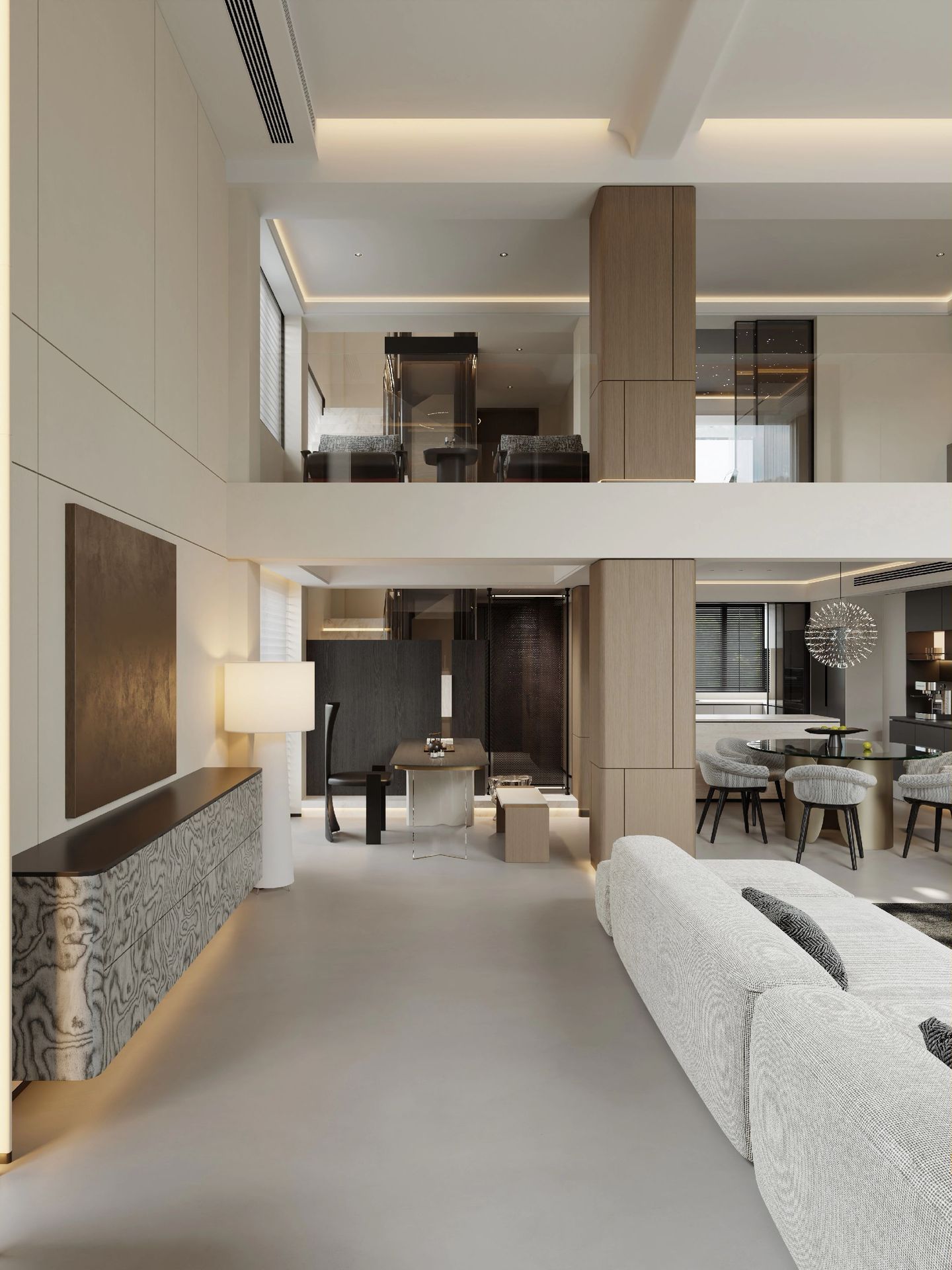 Light Luxury Double-Volume Villa in Johor Bahru | Elegant Bright Interior Design - 17