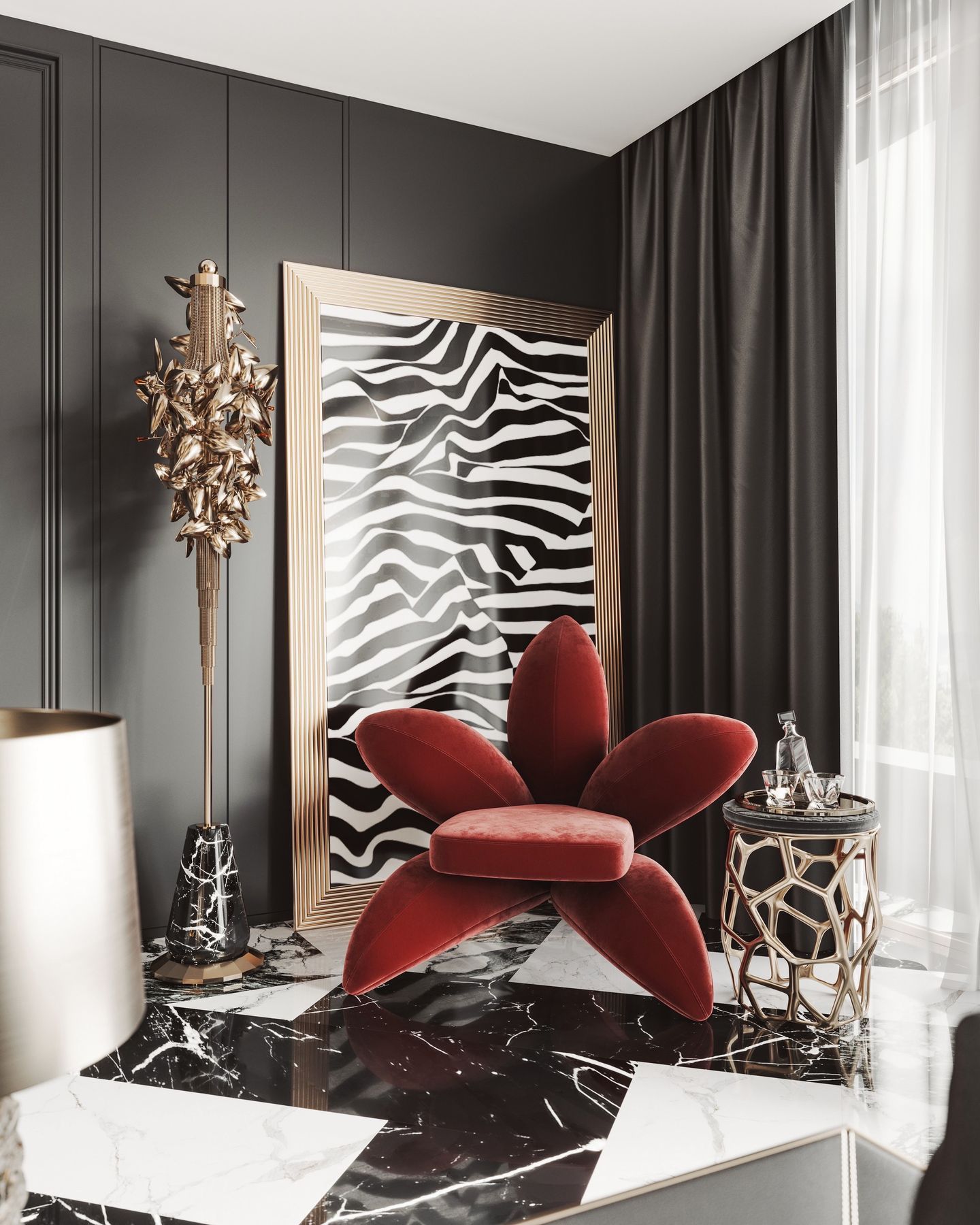 Dark French Luxury Apartment Design in Kuala Lumpur | Elegant High-End Interior - 20