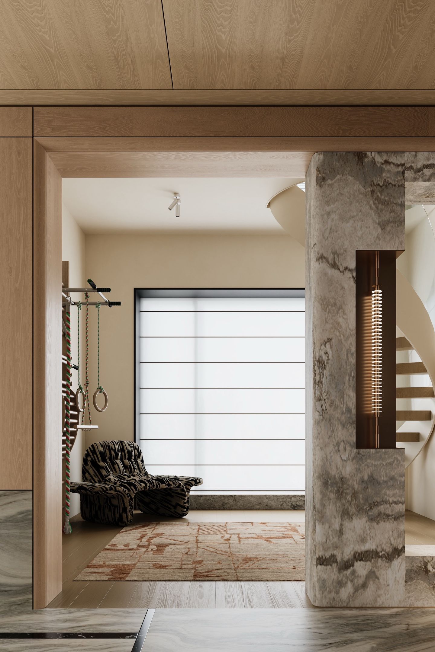 Natural Wood Style Villa Design in Bangkok | 300 sqm Luxury Residence - 11