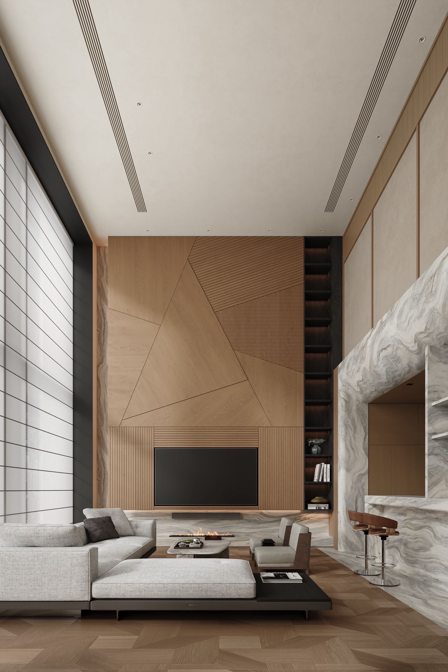 Natural Wood Style Villa Design in Bangkok | 300 sqm Luxury Residence - 18