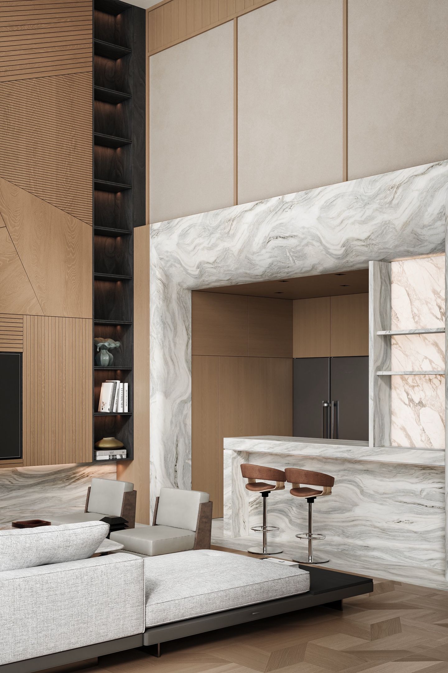 Natural Wood Style Villa Design in Bangkok | 300 sqm Luxury Residence - 15