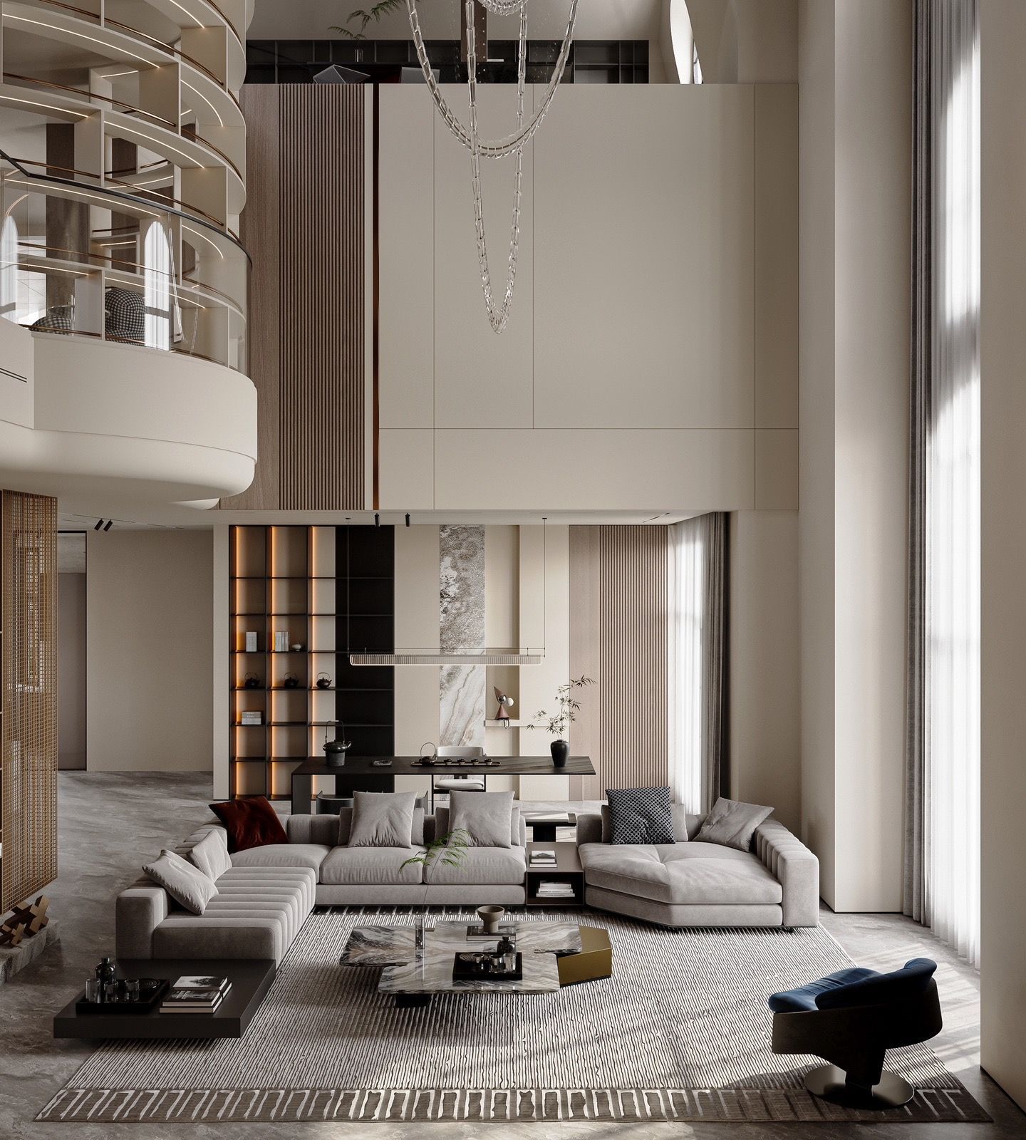 Italian Luxury Double-Volume Villa Design in Guangzhou | 400 sqm Residence - 10