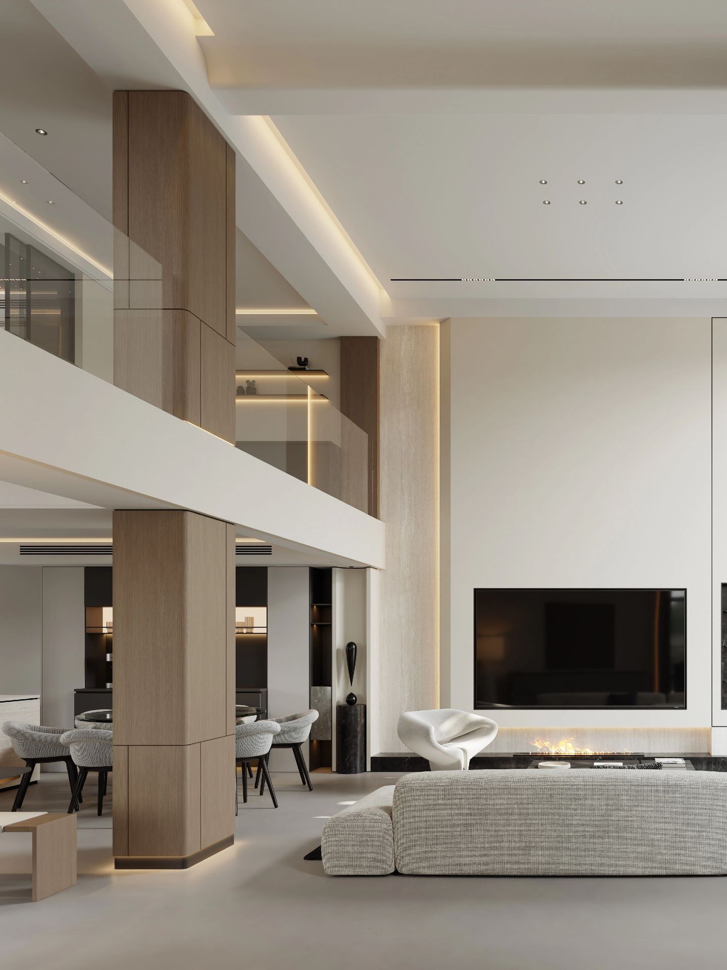 Light Luxury Double-Volume Villa in Johor Bahru | Elegant Bright Interior Design - 18