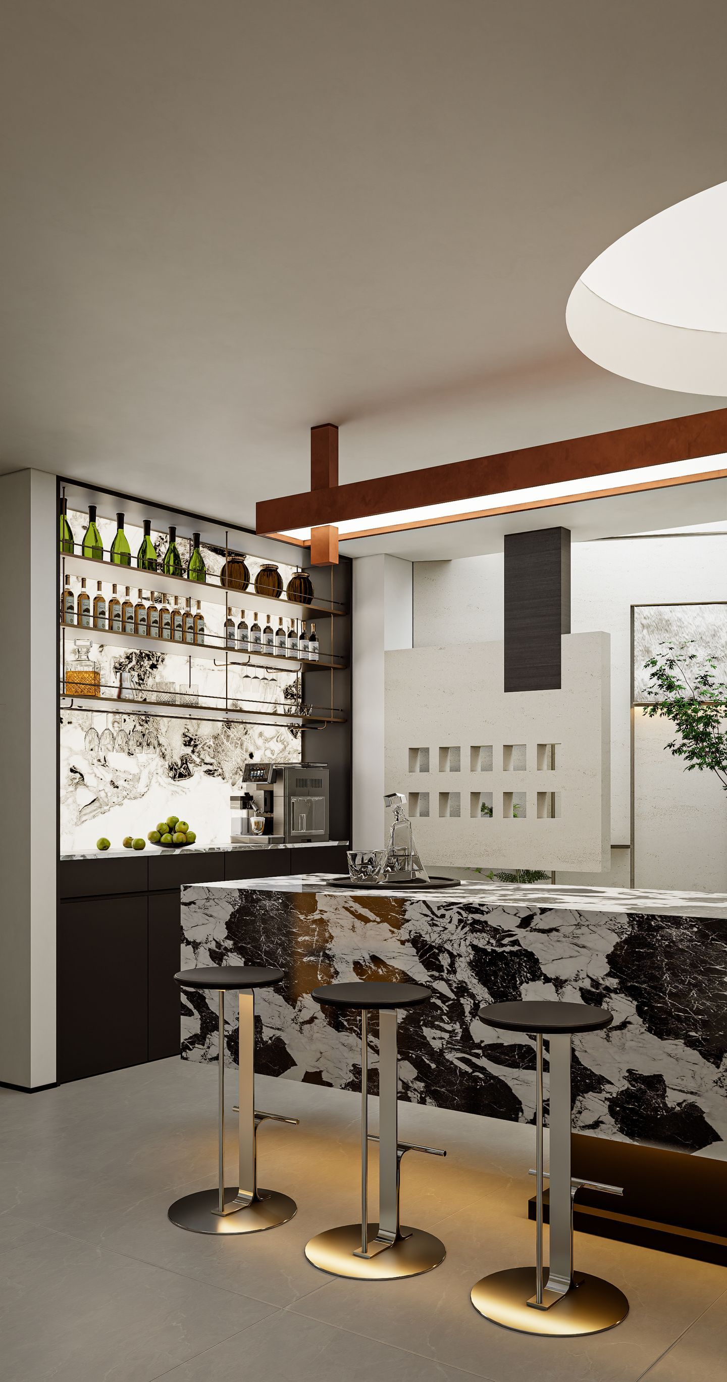 Light Italian Luxury Double-Volume Villa Design | Elegant Modern Residence - 8