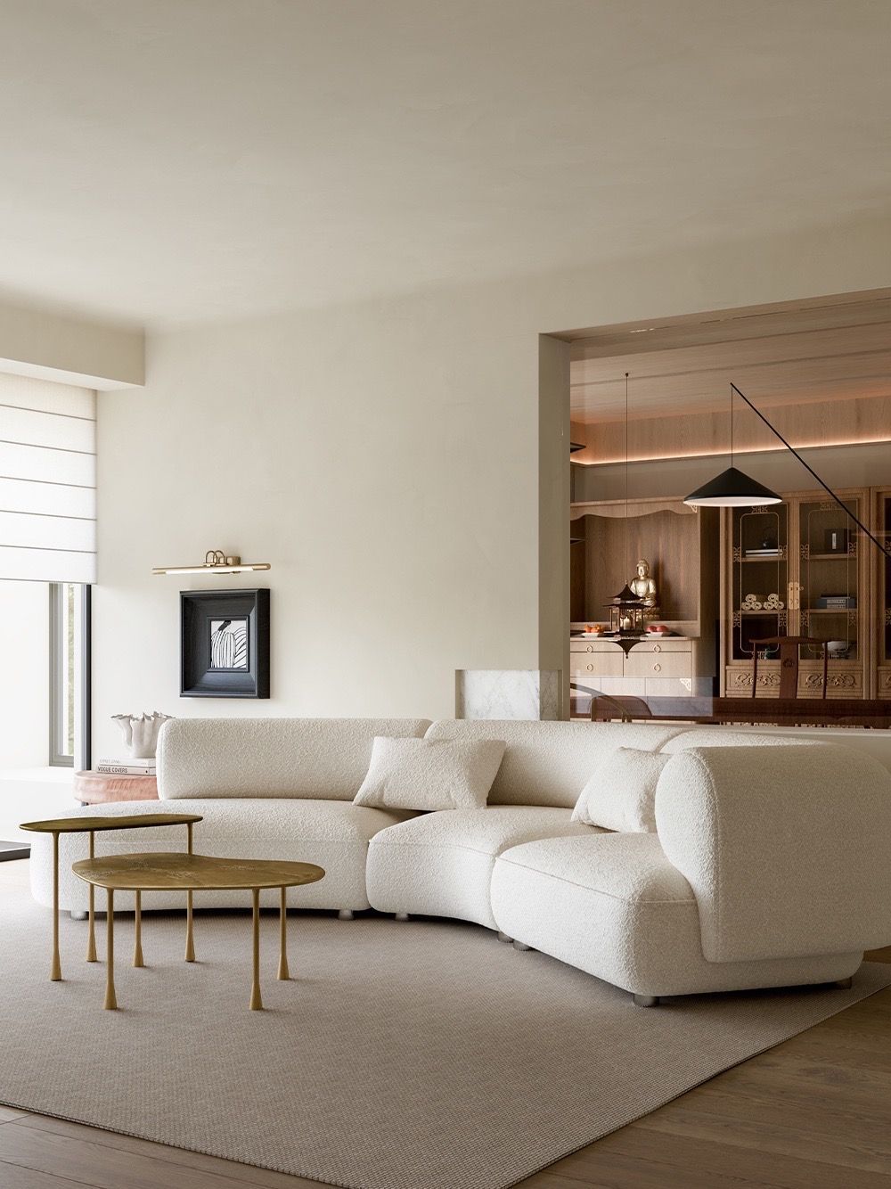 Warm Wood Minimalist Apartment Design | Natural Style Flat Interior - 17