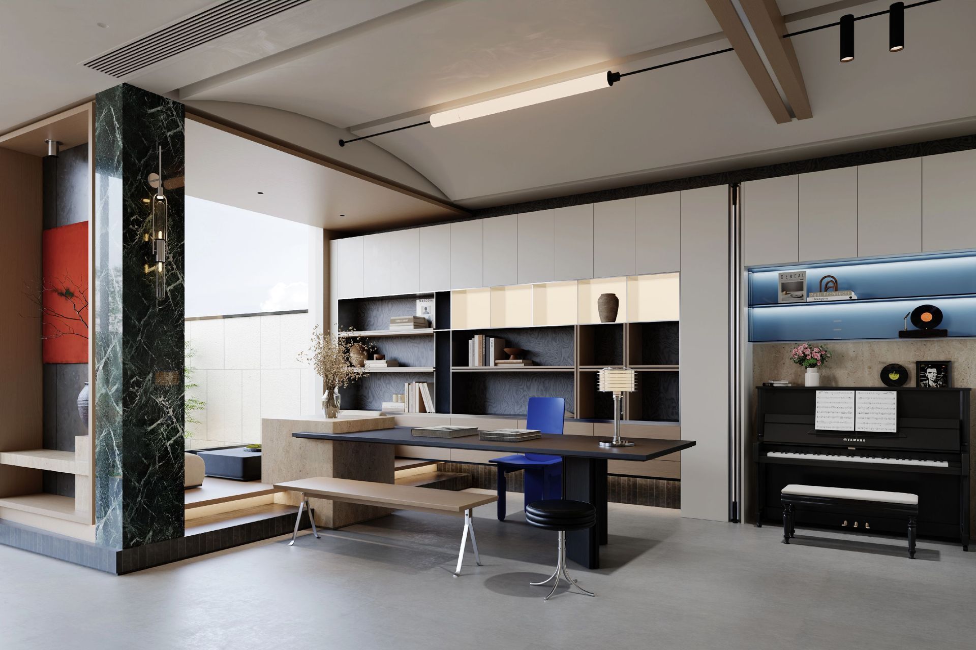 Modern Eclectic Basement Design in Kuala Lumpur | 160 sqm Functional Space