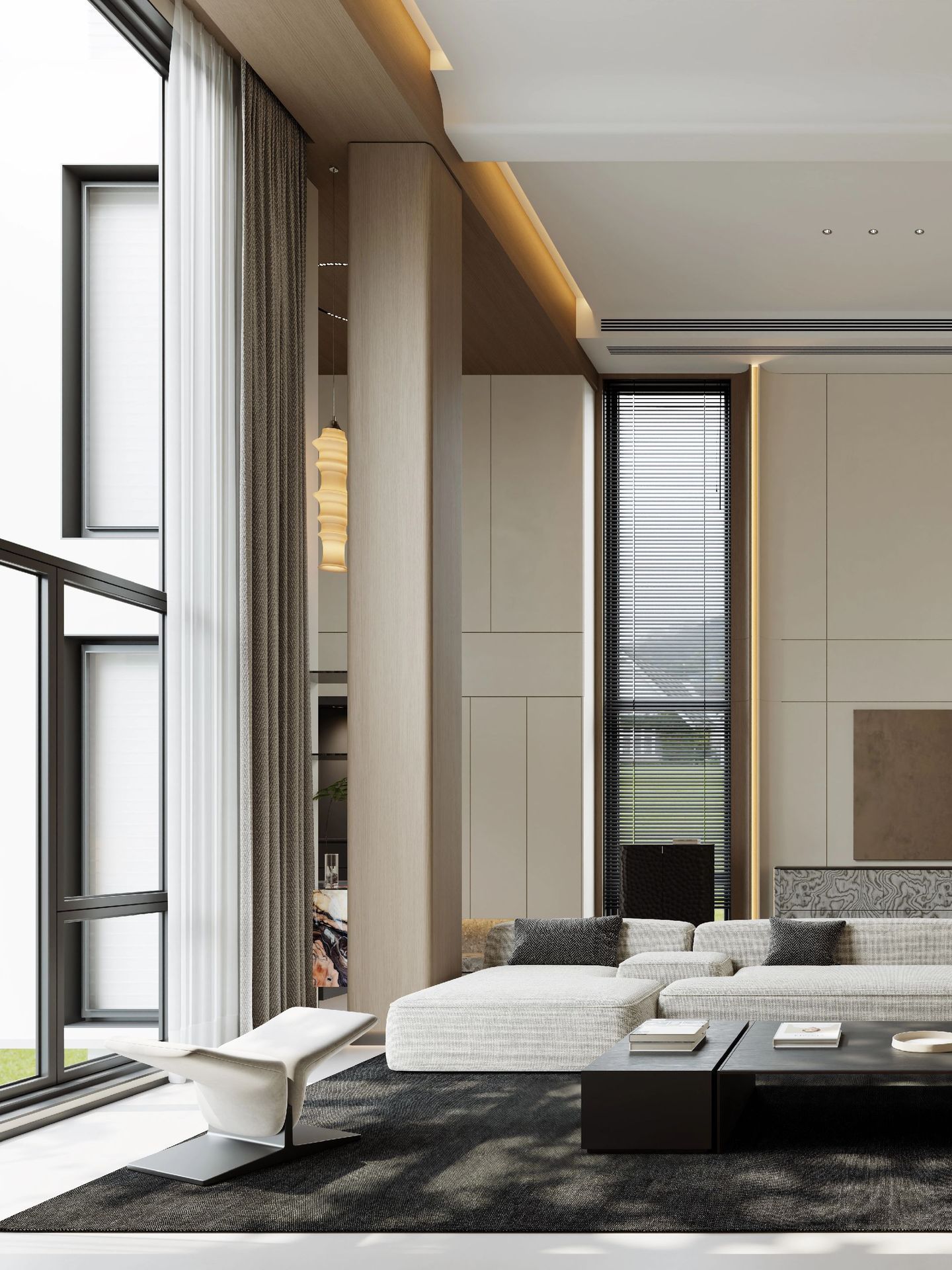 Light Luxury Double-Volume Villa in Johor Bahru | Elegant Bright Interior Design - 8