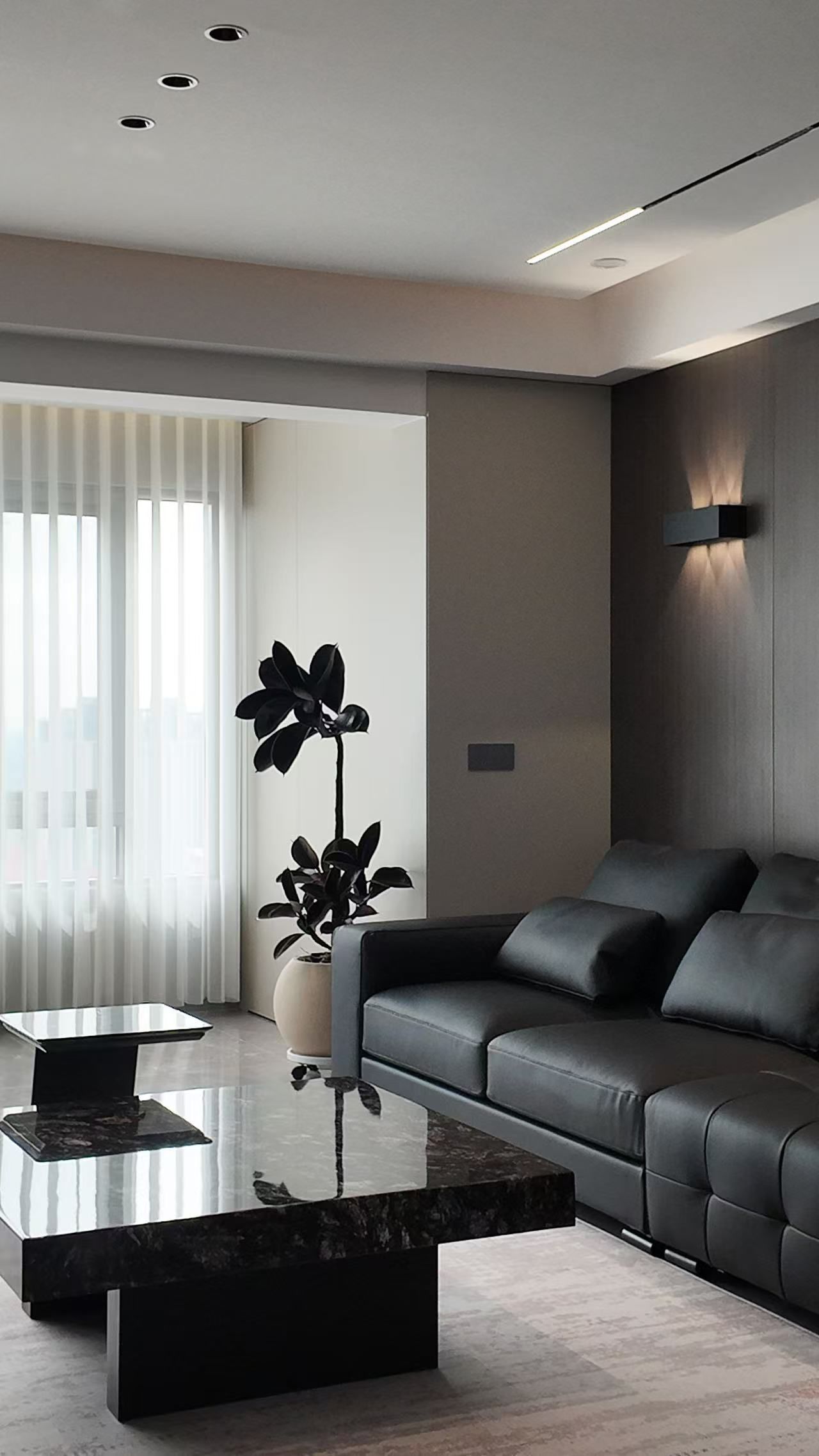 Italian Monolith: 150㎡ Sophisticated Minimalist Residence - 7