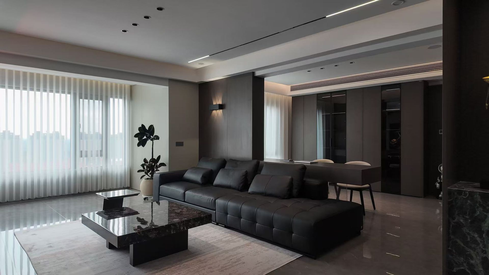Italian Monolith: 150㎡ Sophisticated Minimalist Residence - 8
