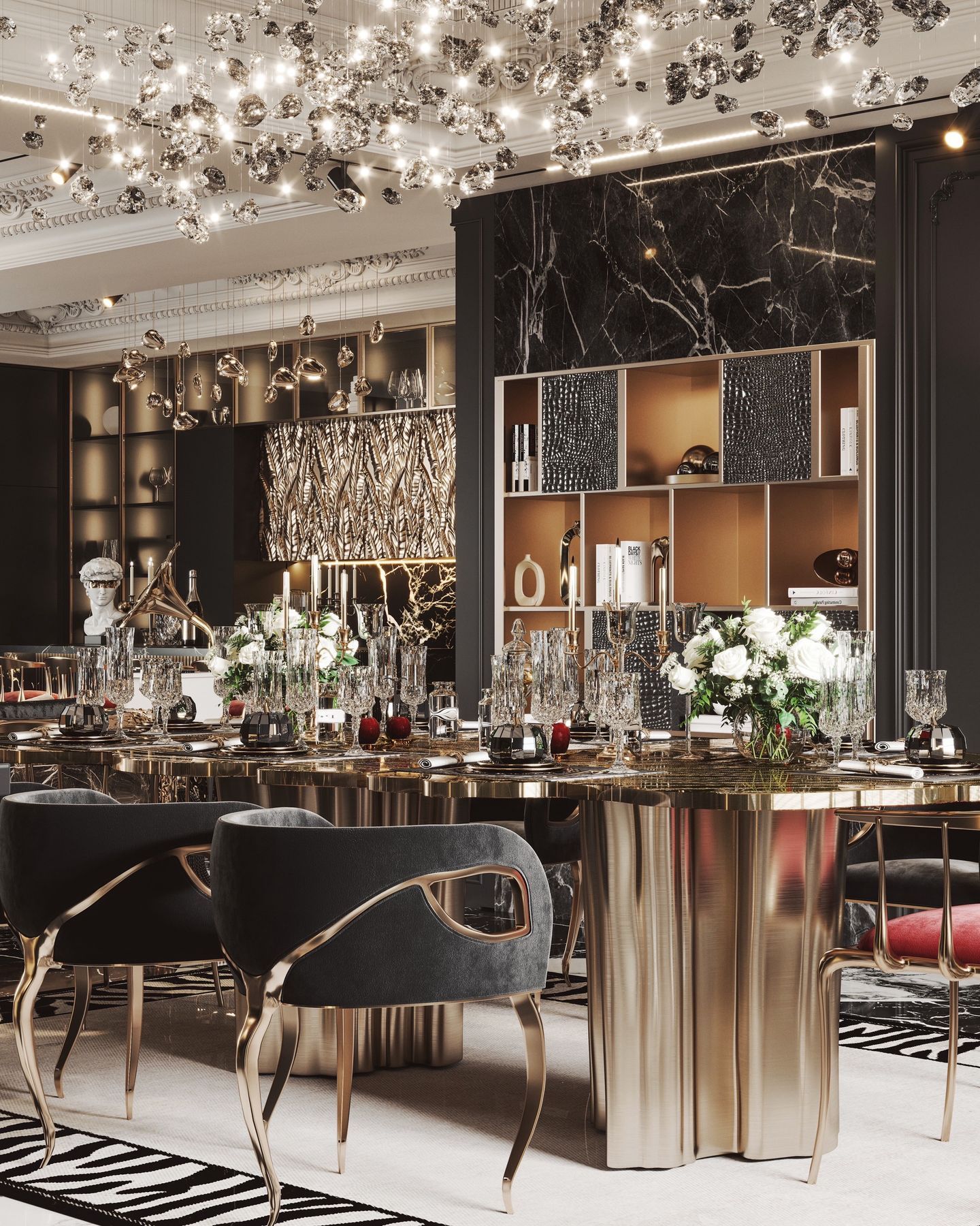 Dark French Luxury Apartment Design in Kuala Lumpur | Elegant High-End Interior - 9