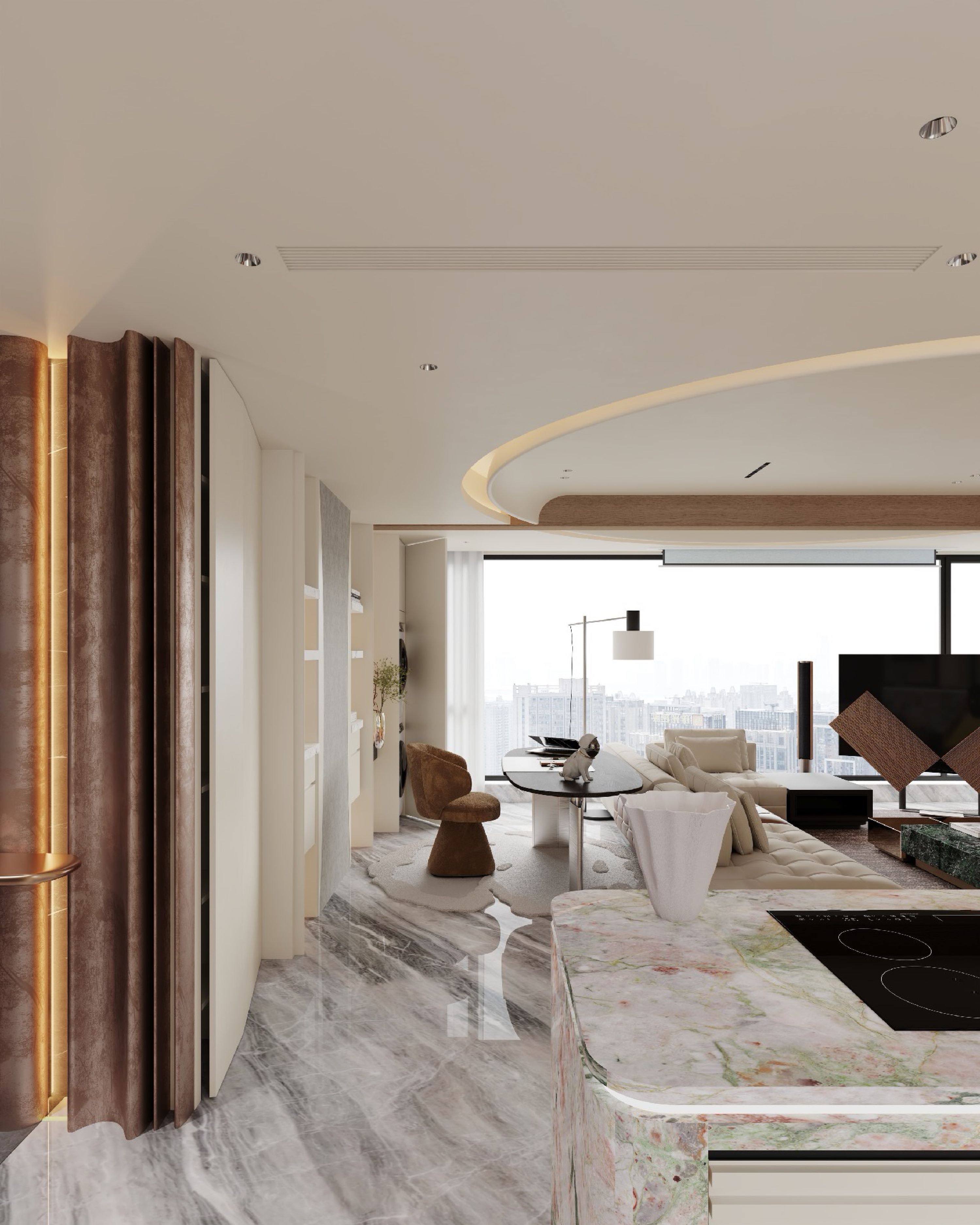 Light Luxury Apartment Design in Malaysia | Spacious Modern Living - 20