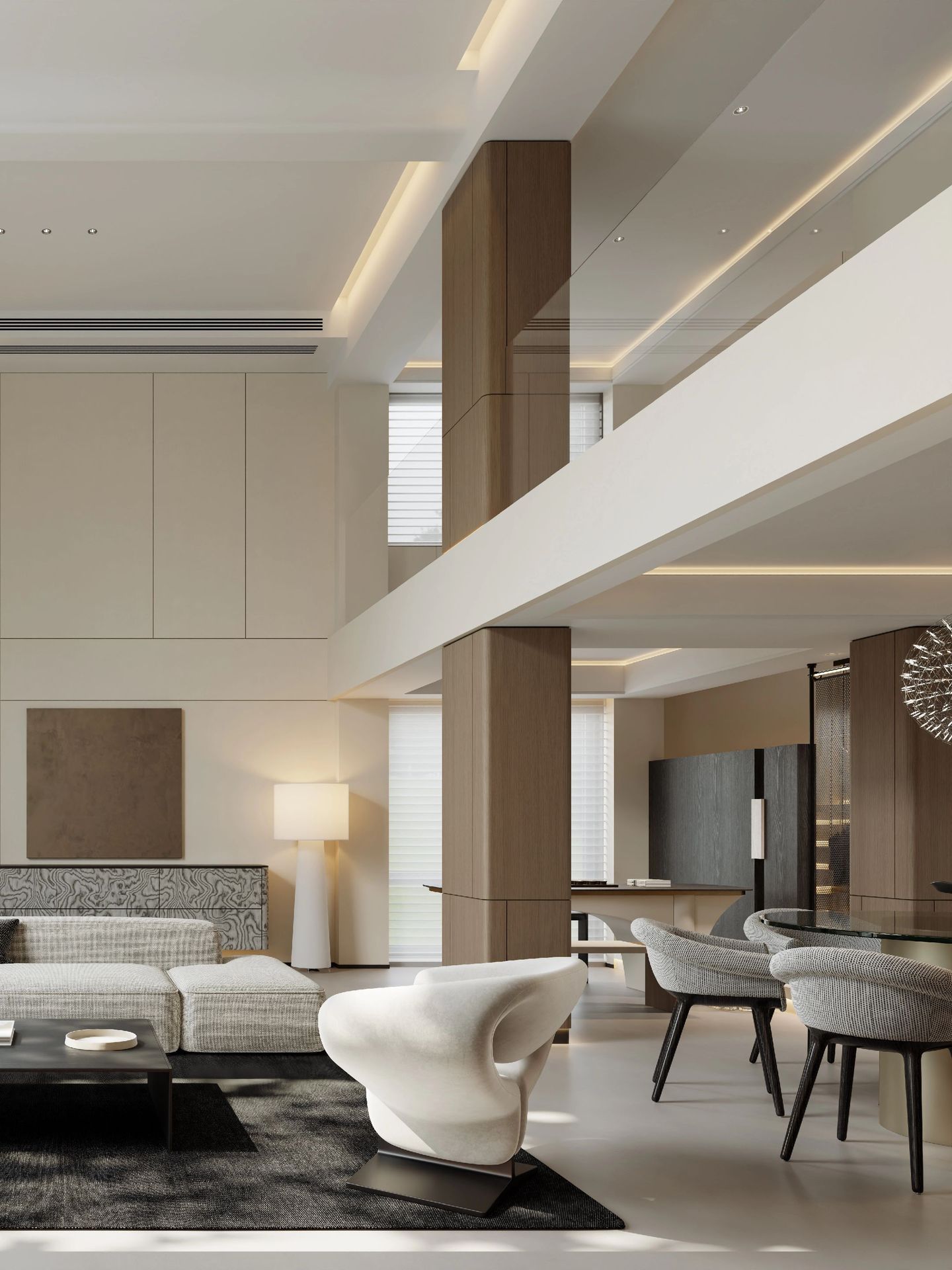 Light Luxury Double-Volume Villa in Johor Bahru | Elegant Bright Interior Design - 13