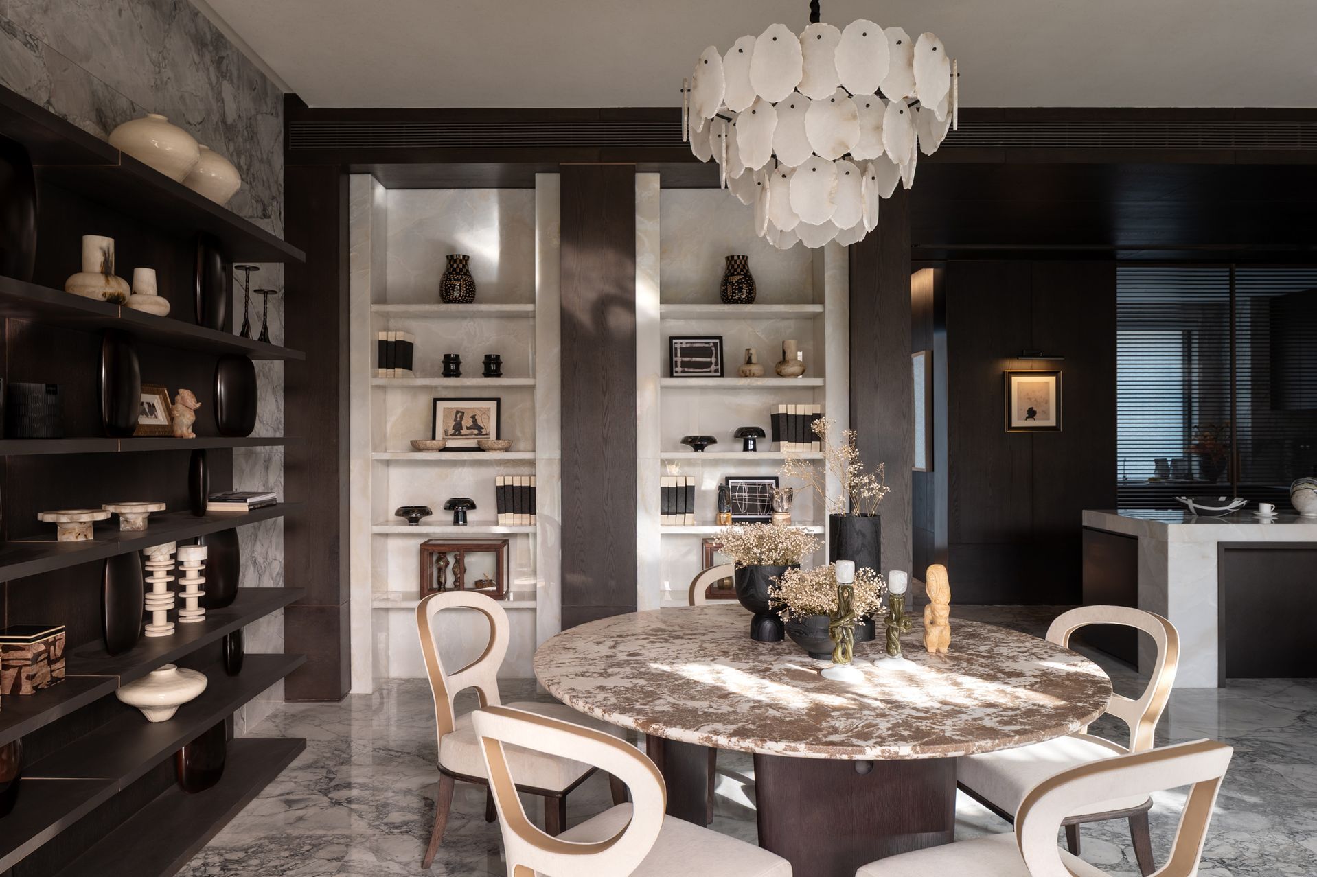 Luxury Double-Volume Living Room Design | Classic Old Money Style Villa - 7