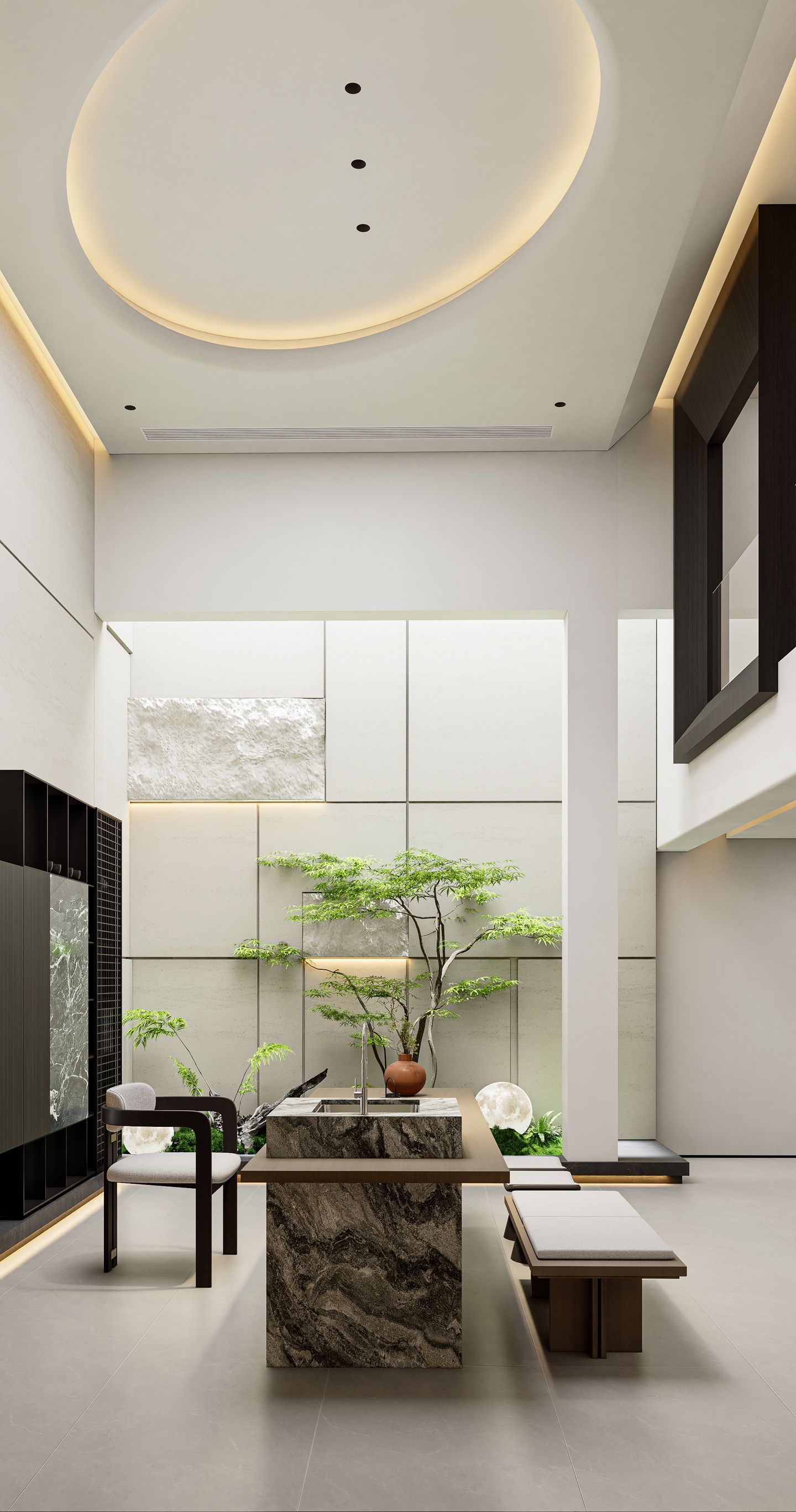 Light Italian Luxury Double-Volume Villa Design | Elegant Modern Residence - 4
