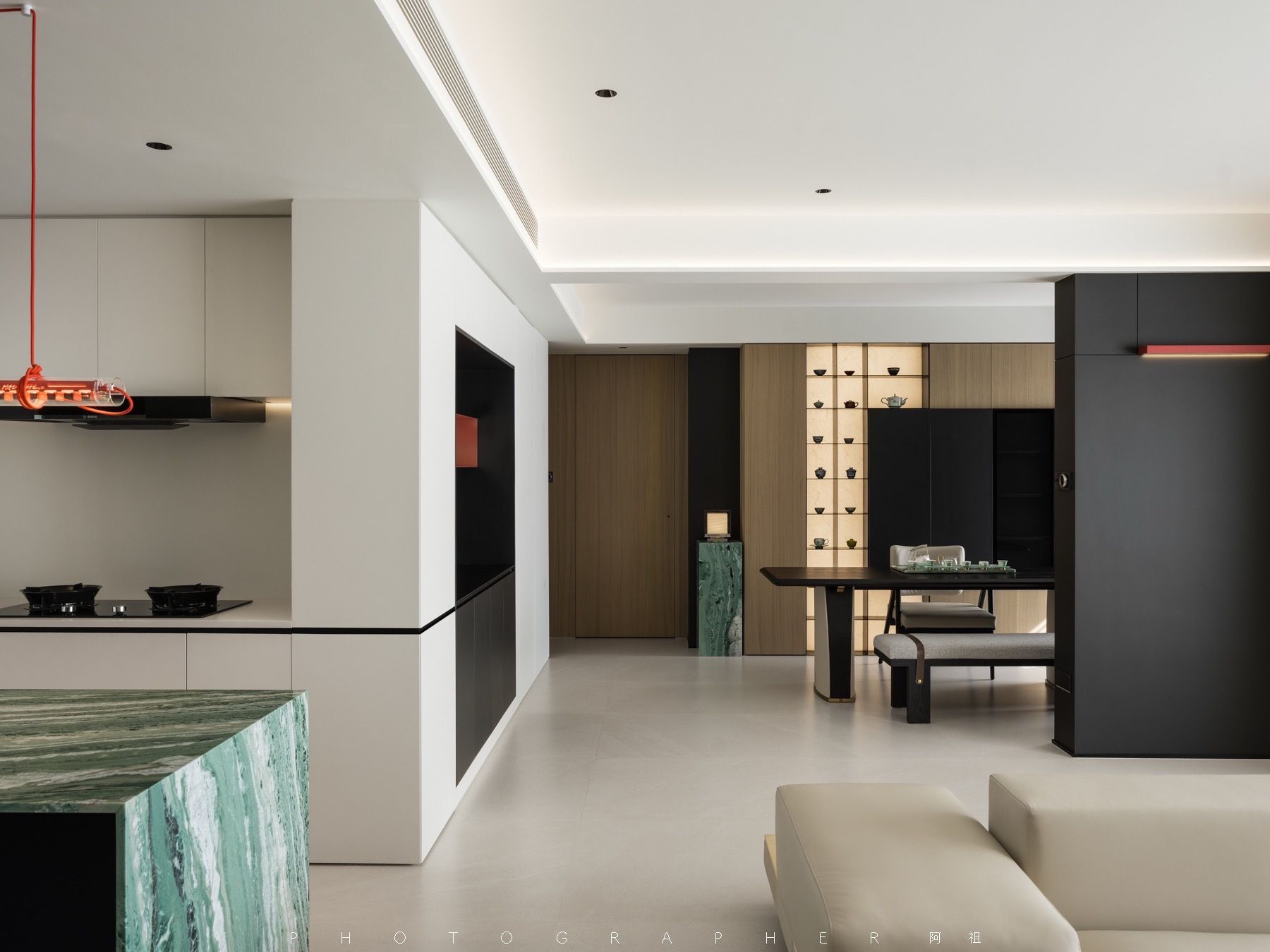 Pure Horizon: 250㎡ Contemporary Minimalist Flat - 19