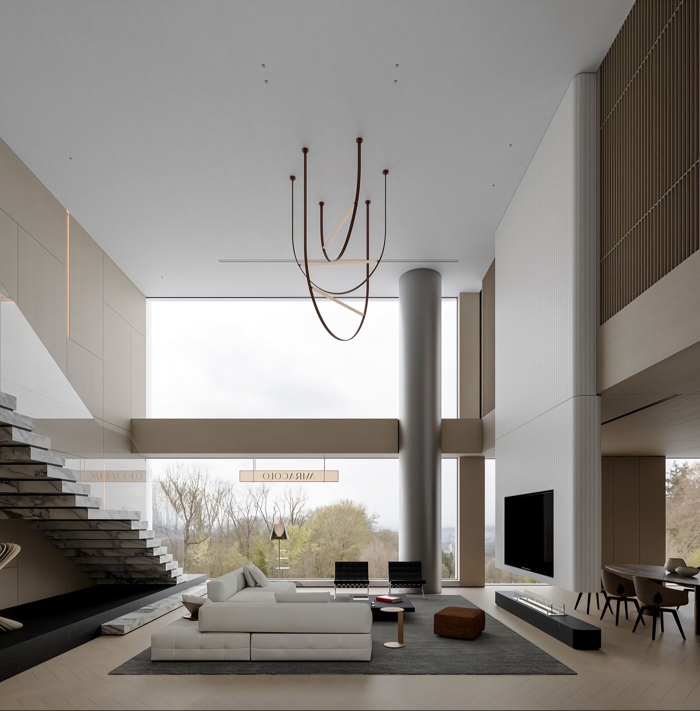 Luxury Double-Volume Villa in Bangkok | 960 sqm Grand Residence Design - 6