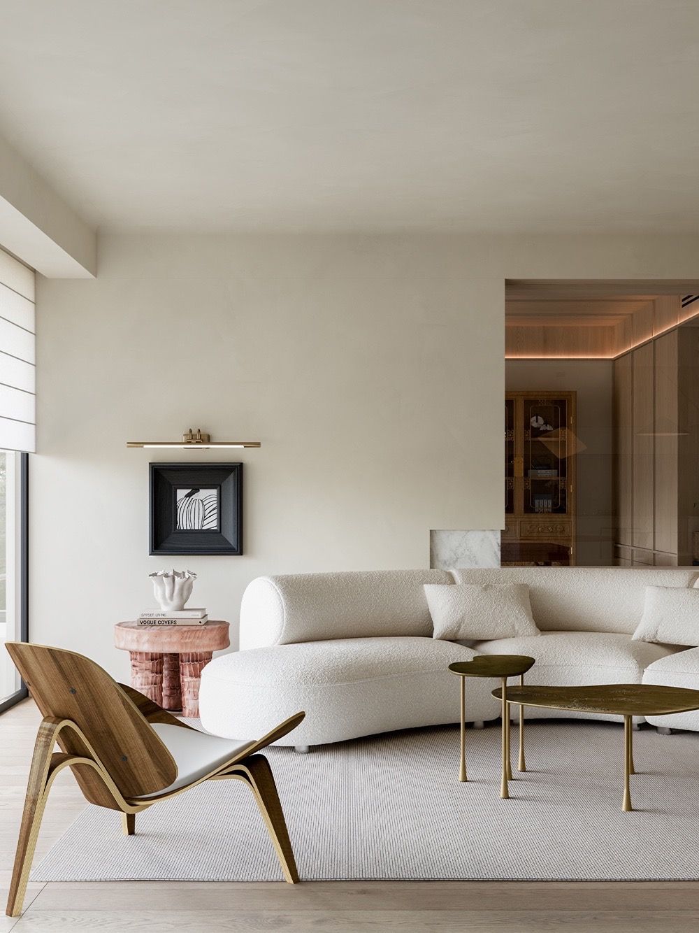 Warm Wood Minimalist Apartment Design | Natural Style Flat Interior - 6