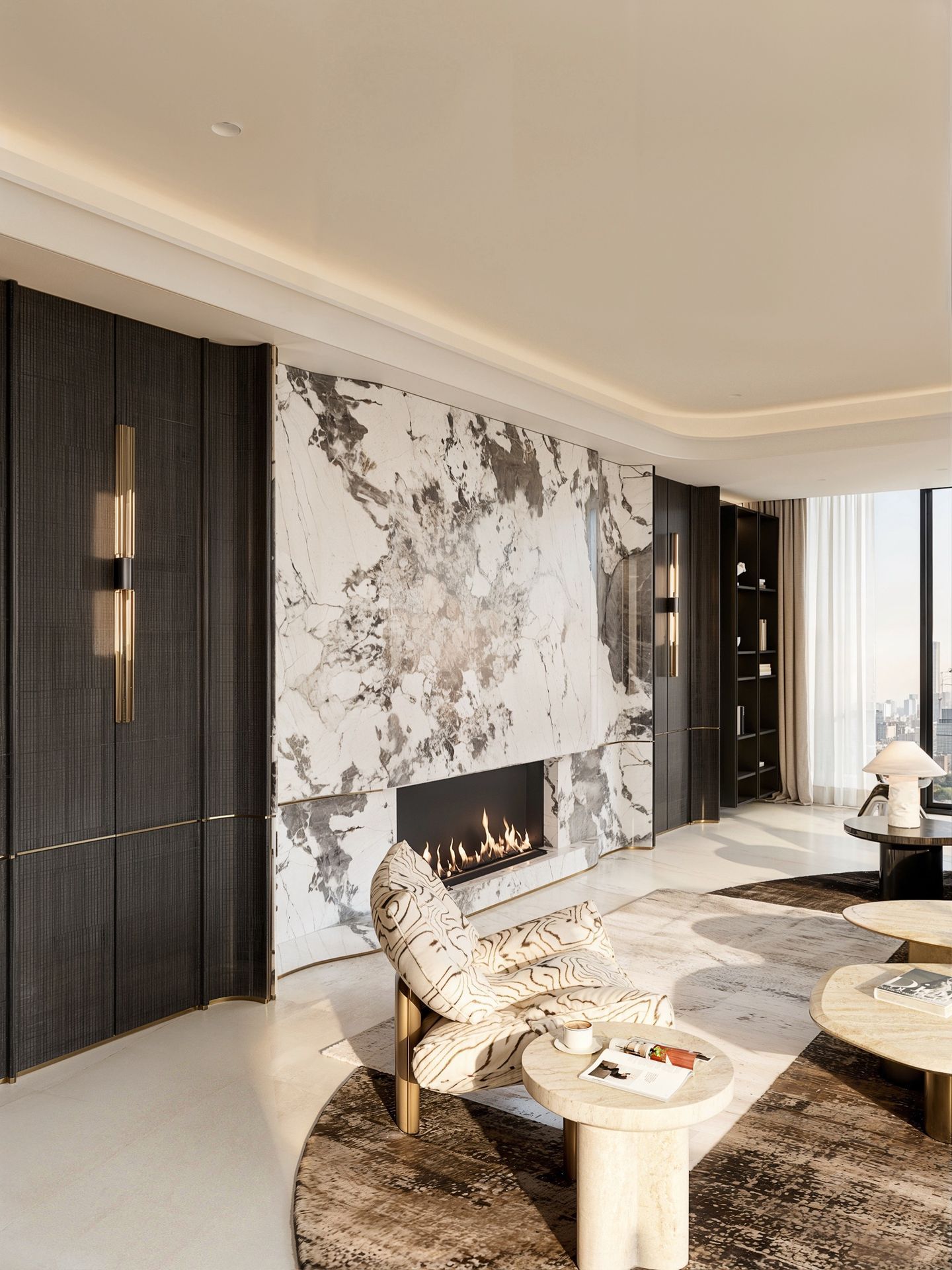 Dark Light Luxury Interior Design in Kuala Lumpur | Modern Elegant Living - 4