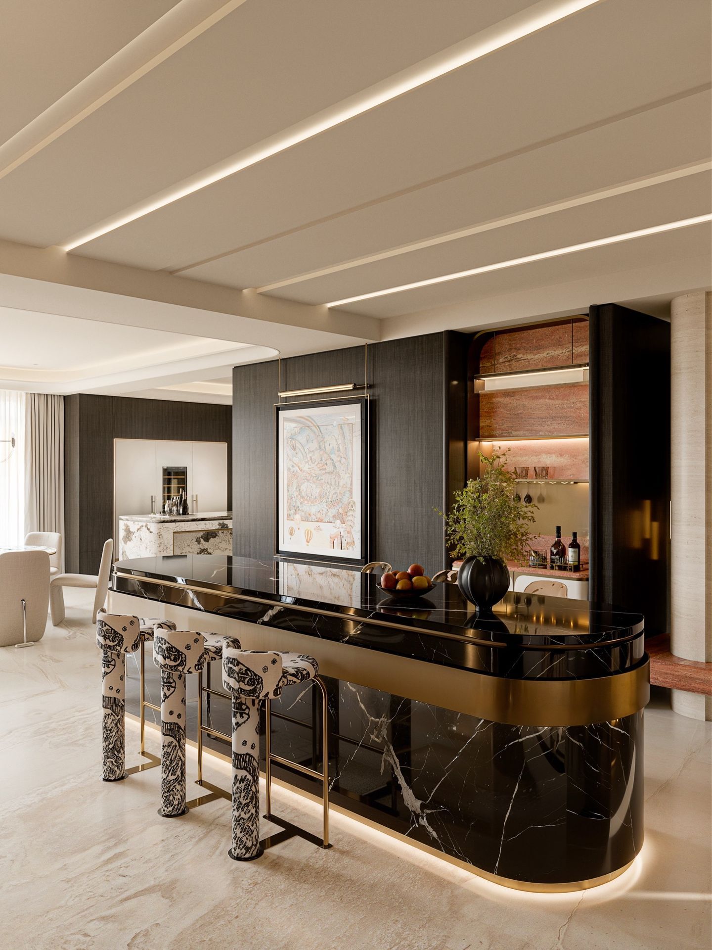 Dark Light Luxury Interior Design in Kuala Lumpur | Modern Elegant Living - 12