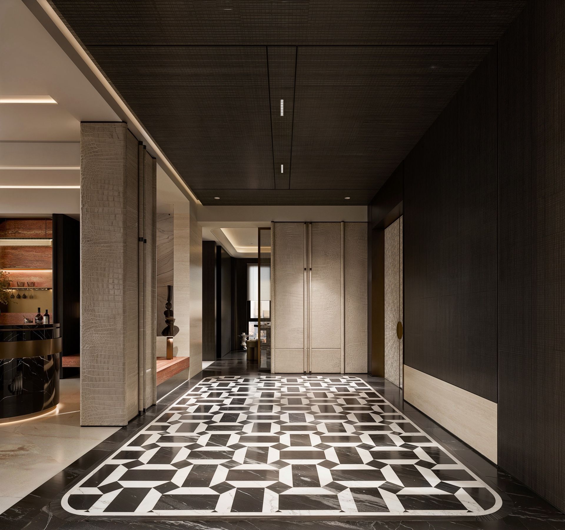 Dark Light Luxury Interior Design in Kuala Lumpur | Modern Elegant Living - 6