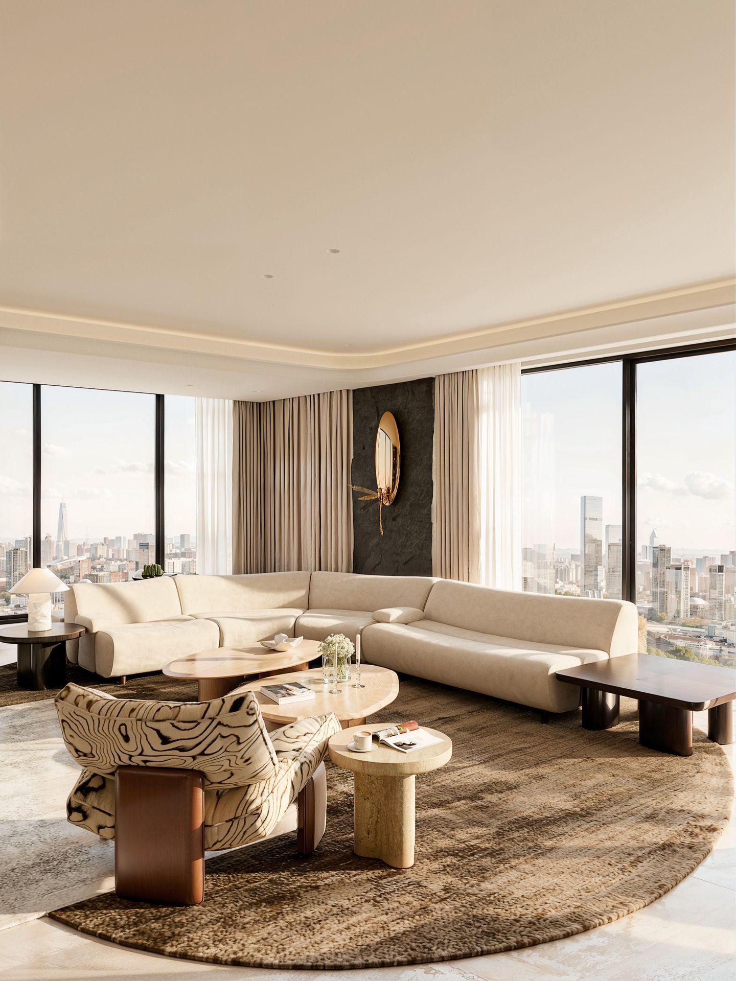 Dark Light Luxury Interior Design in Kuala Lumpur | Modern Elegant Living - 13