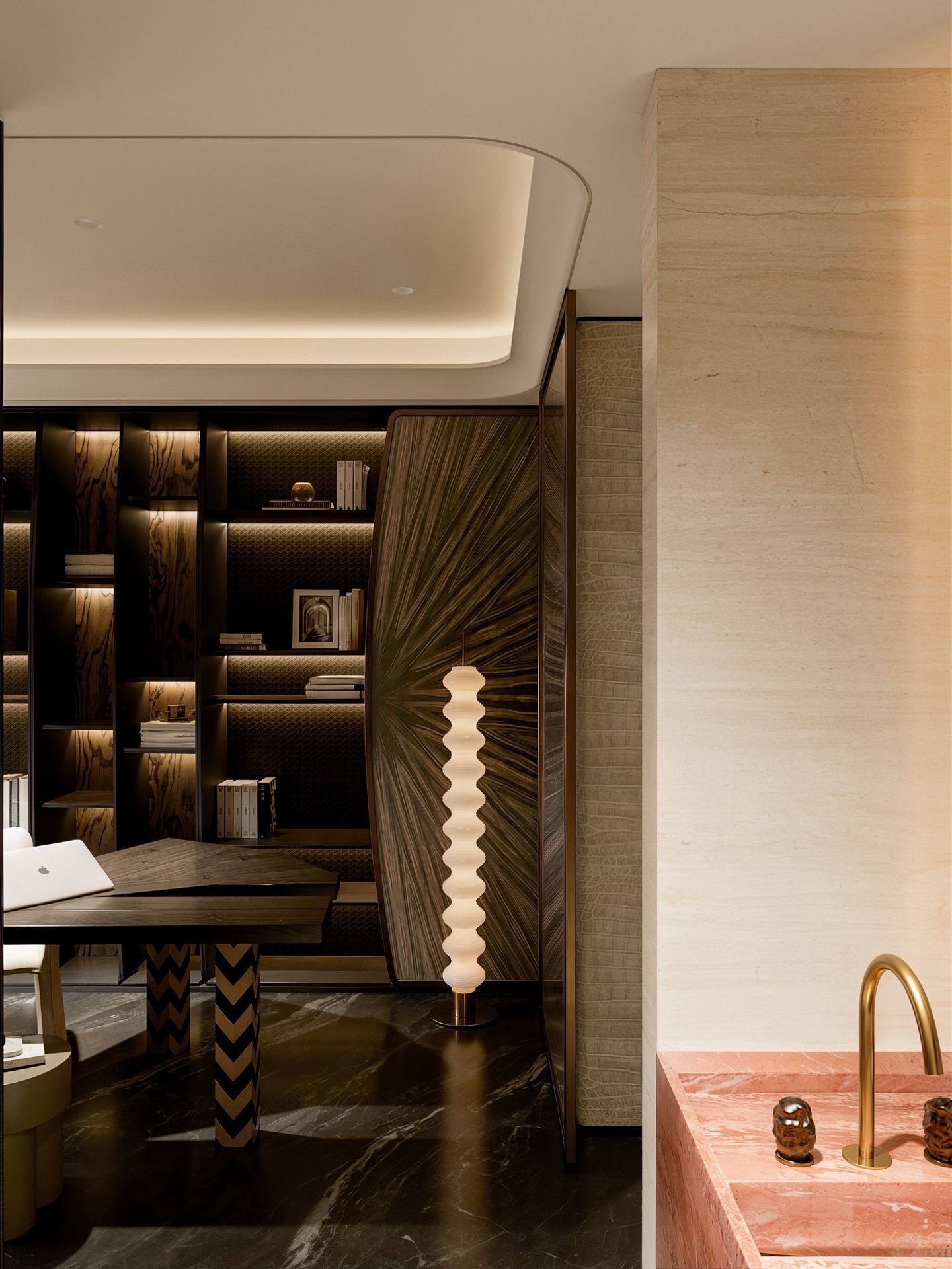 Dark Light Luxury Interior Design in Kuala Lumpur | Modern Elegant Living - 15